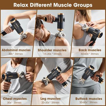 Electric Fascia Gun Head Deep Tissue Massager