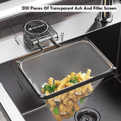 Kitchen Sink Filter Rack Suction Cup Iron Drain Filter