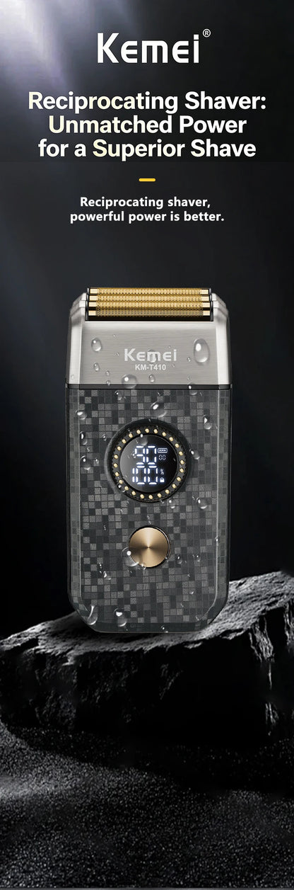 Kemei Rechargeable Cordless Shaver for Men Triple Blade