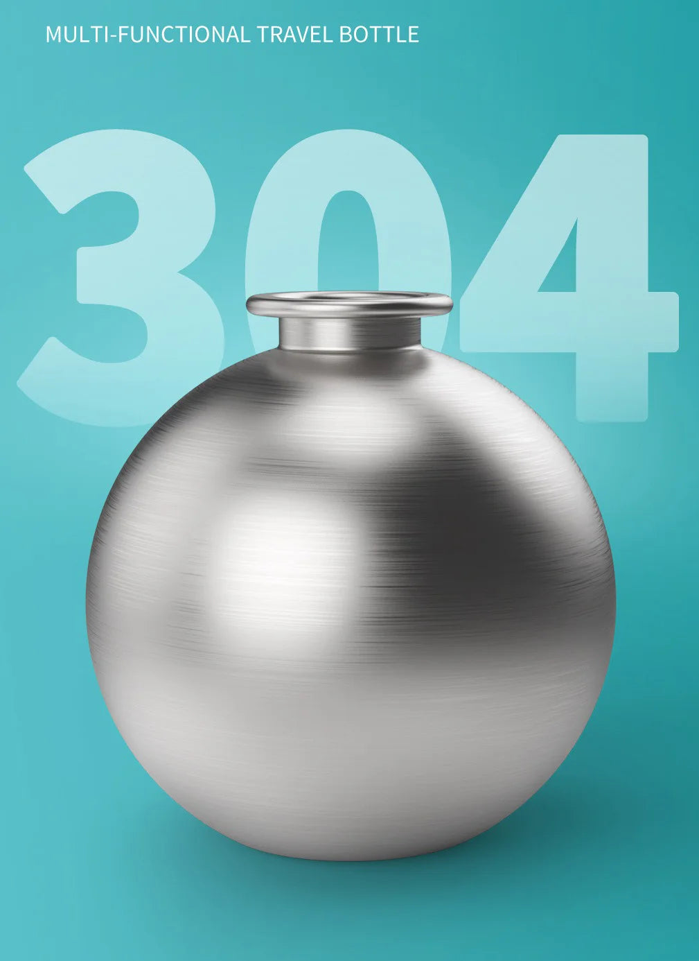Small Dog Water Bottle 285ML Stainless Steel/PETG Convenient