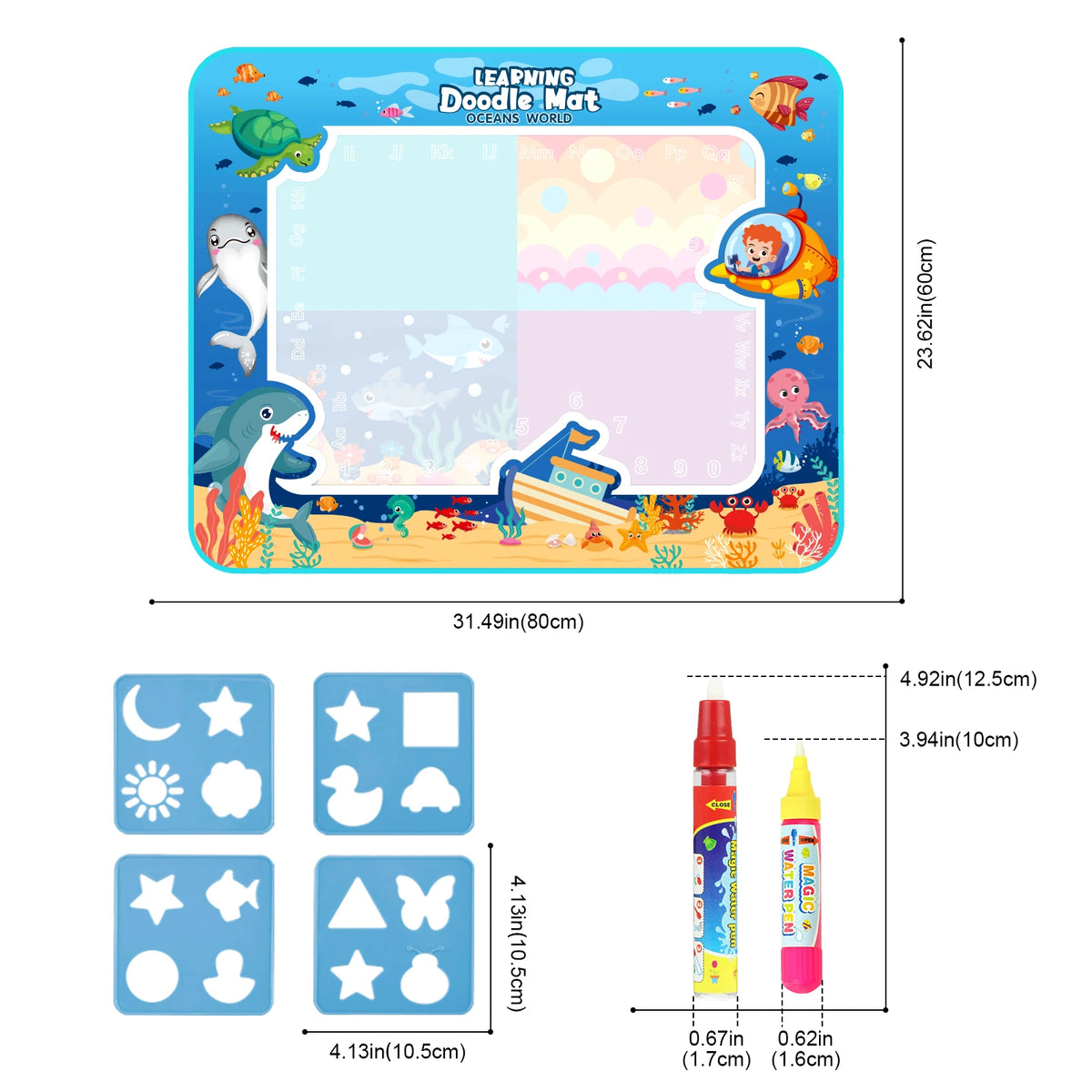 Magic Water Drawing Mat Coloring Doodle Mat