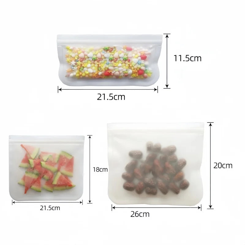 Silicone Food Storage Containers Reusable Food Bags