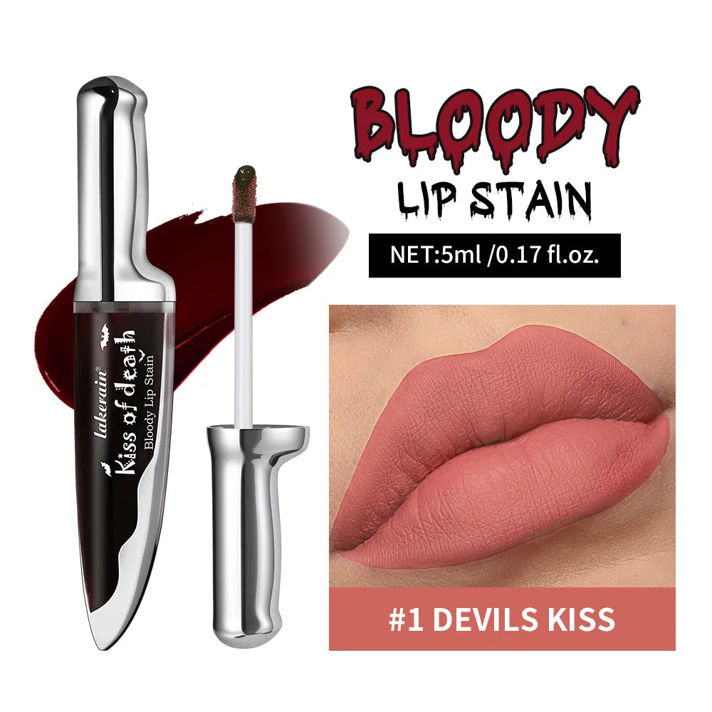 Lip Stain Kiss of Death Bloody Gothic Matte Long Lasting