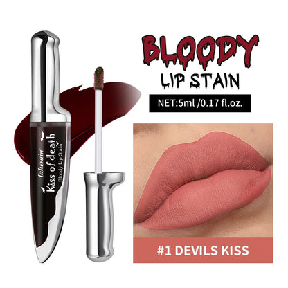 Lip Stain Kiss of Death Bloody Gothic Matte Long Lasting