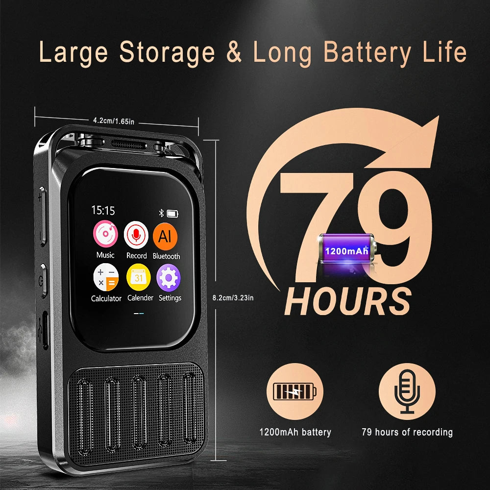 Vandlion V78AI Touch Screen Voice Recorder Digital Translator