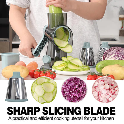 3 in 1 Rotary Cheese Grater Versatile Slicer