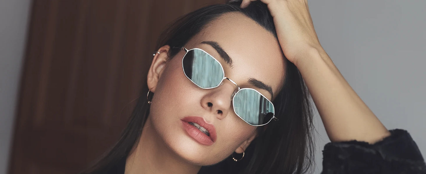 Small Polygon Polarized Sunglasses Anti-Glare
