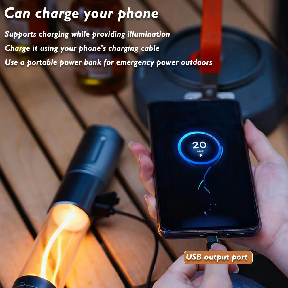 Rechargeable Outdoor Portable Hiking Camping Flashlight