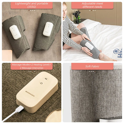 Calf Massager Portable Leg Massager with Compression Heat
