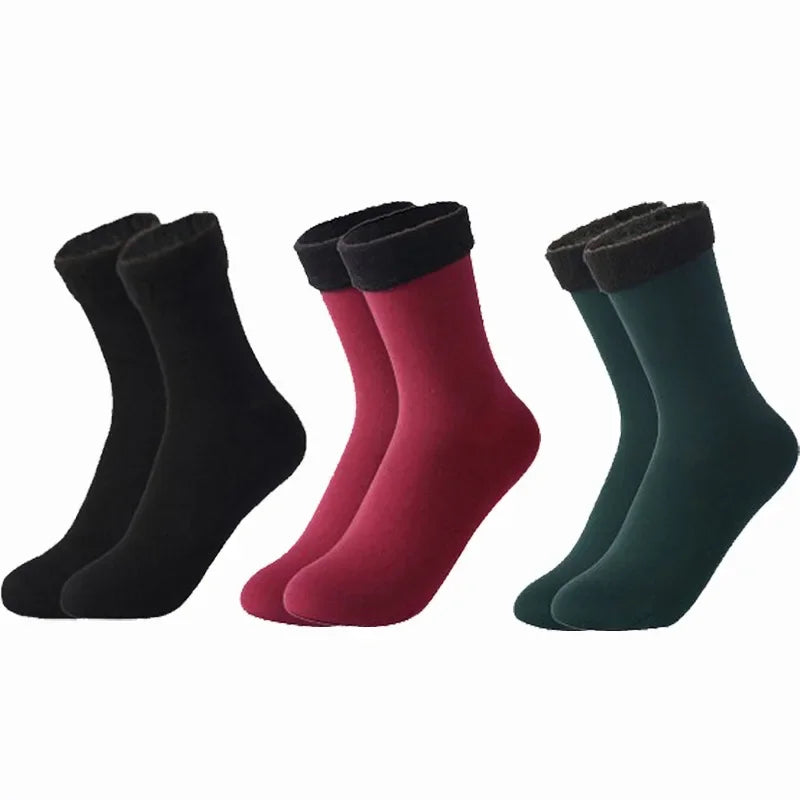 Women Winter Warm Short Socks Thick Thermal Cashmere