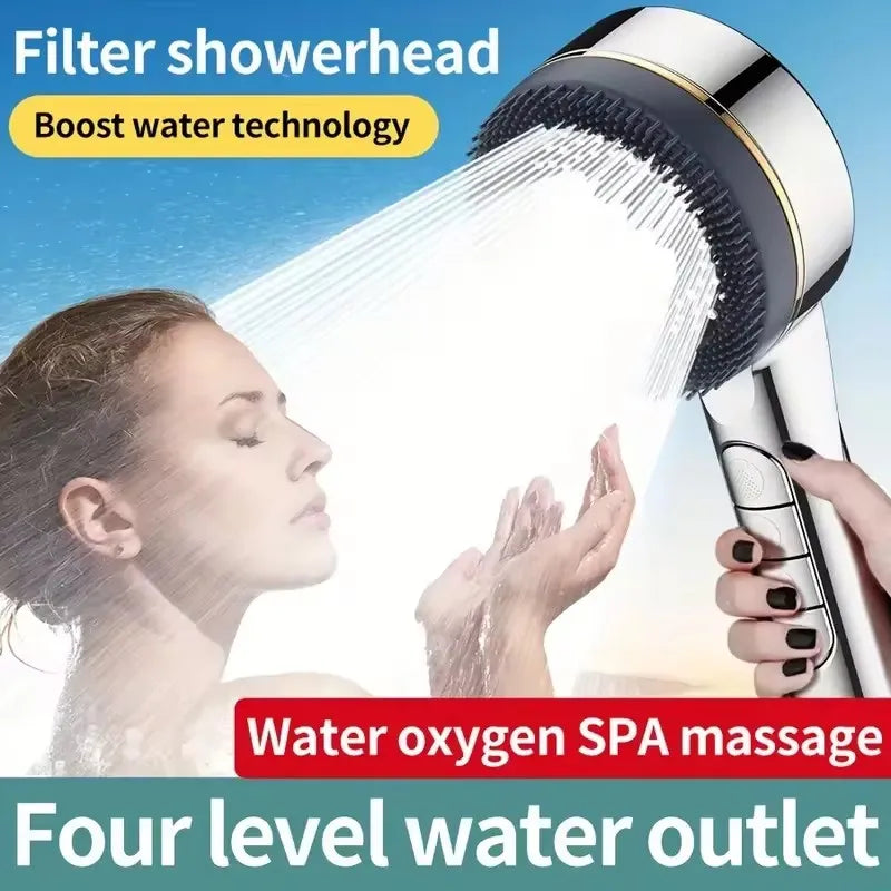 Filtered Supercharged Shower Head Four-speed Adjustment