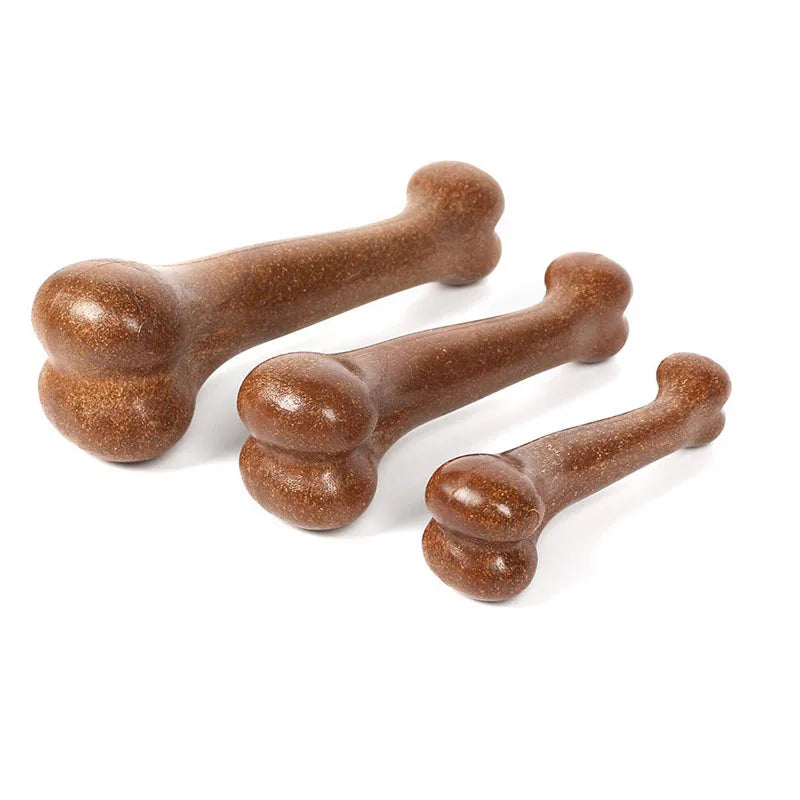 Dog Bone Chews Toys Nearly Indestructible Natural Non-Toxic