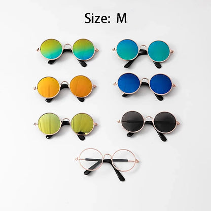 Lovely Vintage Round Cat Sunglasses Reflection Eye wear