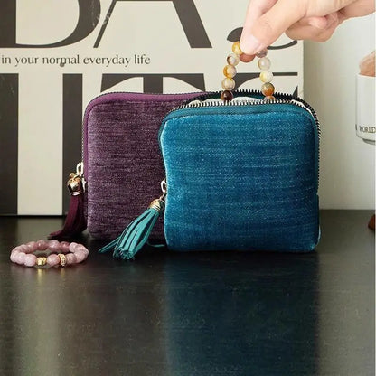 Exquisite Jewelry Storage Bag With Tassel Pendant