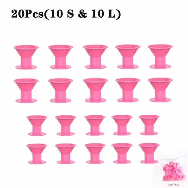 Soft Rubber Silicone Heatless Hair Curler Hair Styling