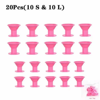 Soft Rubber Silicone Heatless Hair Curler Hair Styling