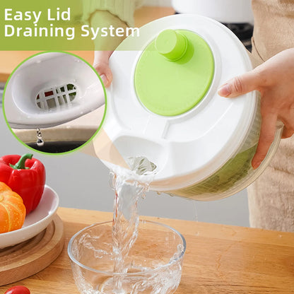 Salad Spinner Lettuce Greens Washer Dryer Drainer Crisper