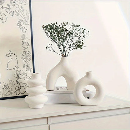 Bohemian ceramic vase set decorative vase ornaments