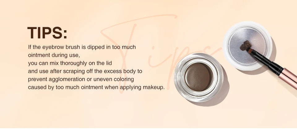 O.TWO.O Eyebrow Pomade Brow Natural Waterproof Makeup