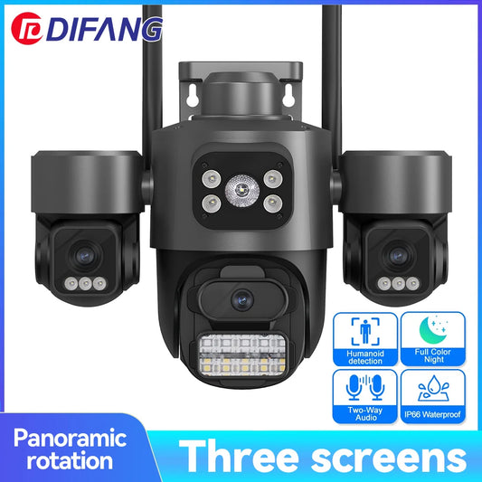 iCsee 3 Lens 3 Screen WiFi Camera 360° Auto Tracking  Surveillance