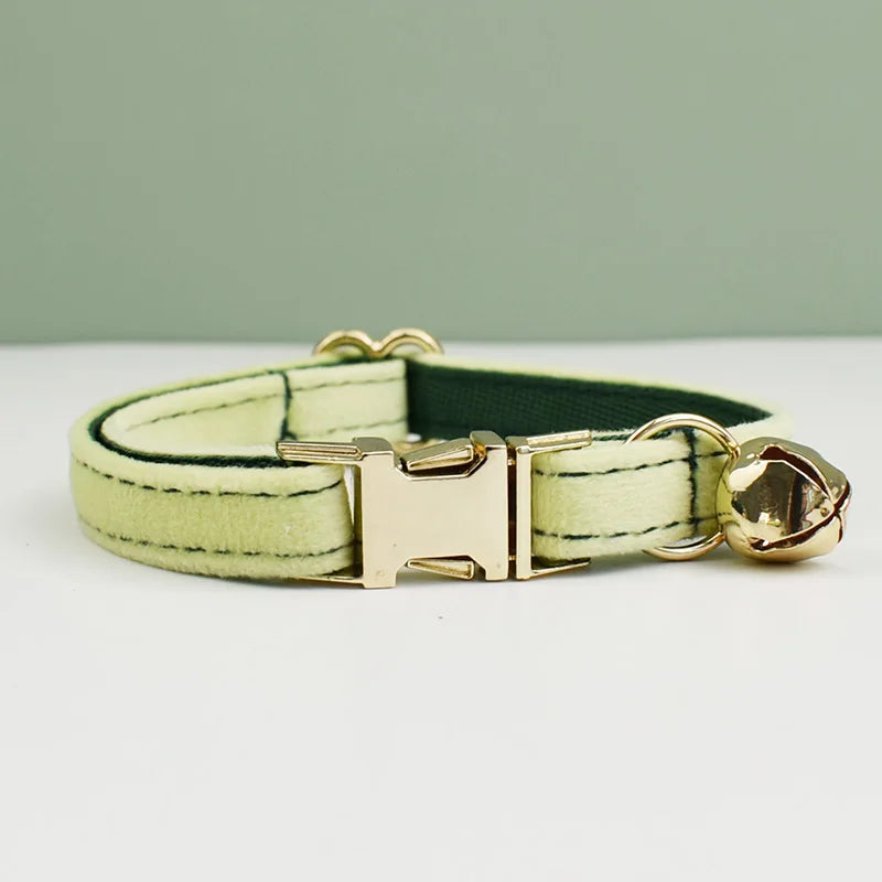 Velvet Cat Collar Bowknot Personalized Collar
