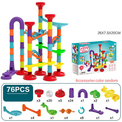 Children'S Diy Montessori Toy Puzzle Track Block Children Toy