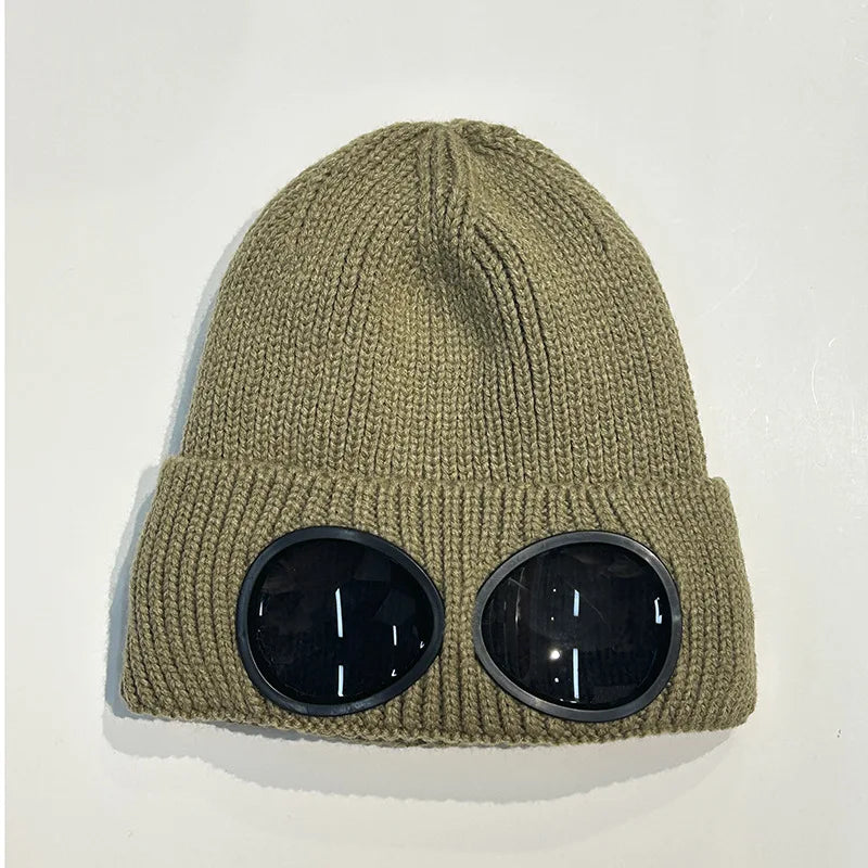 Warm Ski Mask Hats Caps Women Men Winter Windproof Glasses