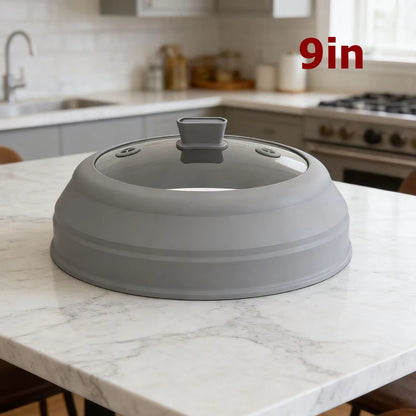 Microwave Splatter Glass Cover  Foldable Plate Cover