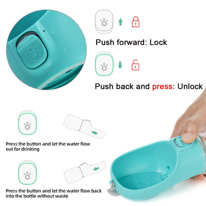 Portable Dog Water Bottle For Small Large Dogs Cat Outdoor