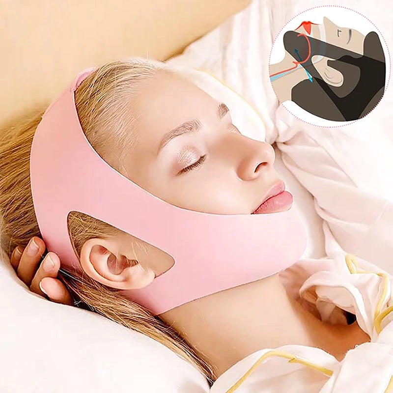 Adjustable Anti Snoring Strap Snore Relieve For Sleep