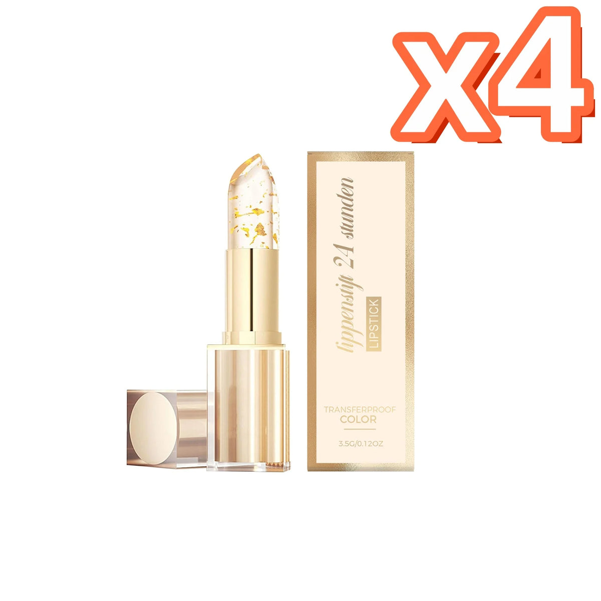 Gold Foil Color Changing Lipstick Fade Lip Line Enhance