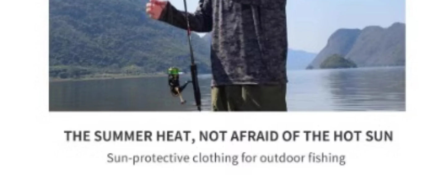 Men's Summer Outdoor Cycling Fiing Sun Protection Ice Silk