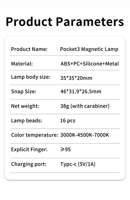 Mini Magnetic LED Fill Light Photography Lighting Camera