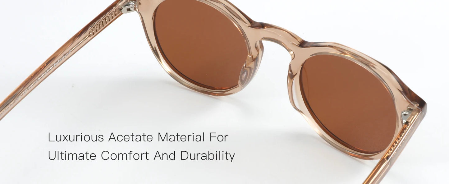 ZENOTTIC Vintage Round Polarized Sunglasses for Men Women