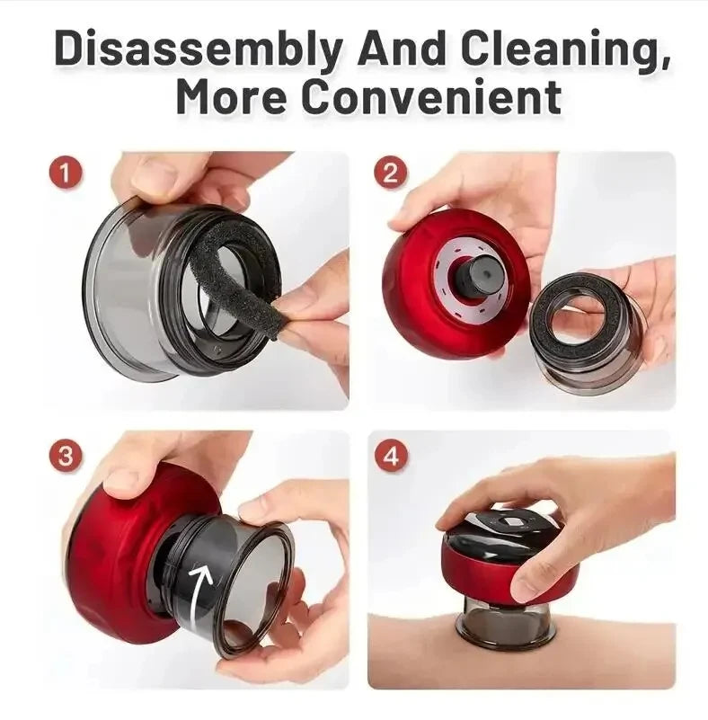 Intelligent vacuum cupping massager