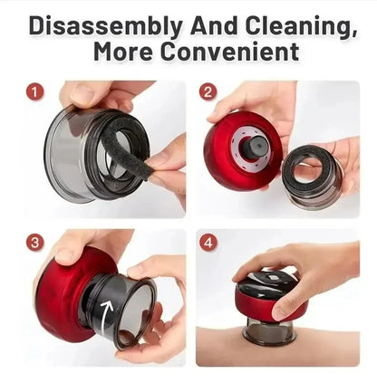 Intelligent vacuum cupping massager