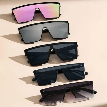 Oversize frame One-piece Goggle Men Woman Sunglasses