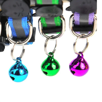 Colorful Reflective Breakaway Cat Collar with Bell