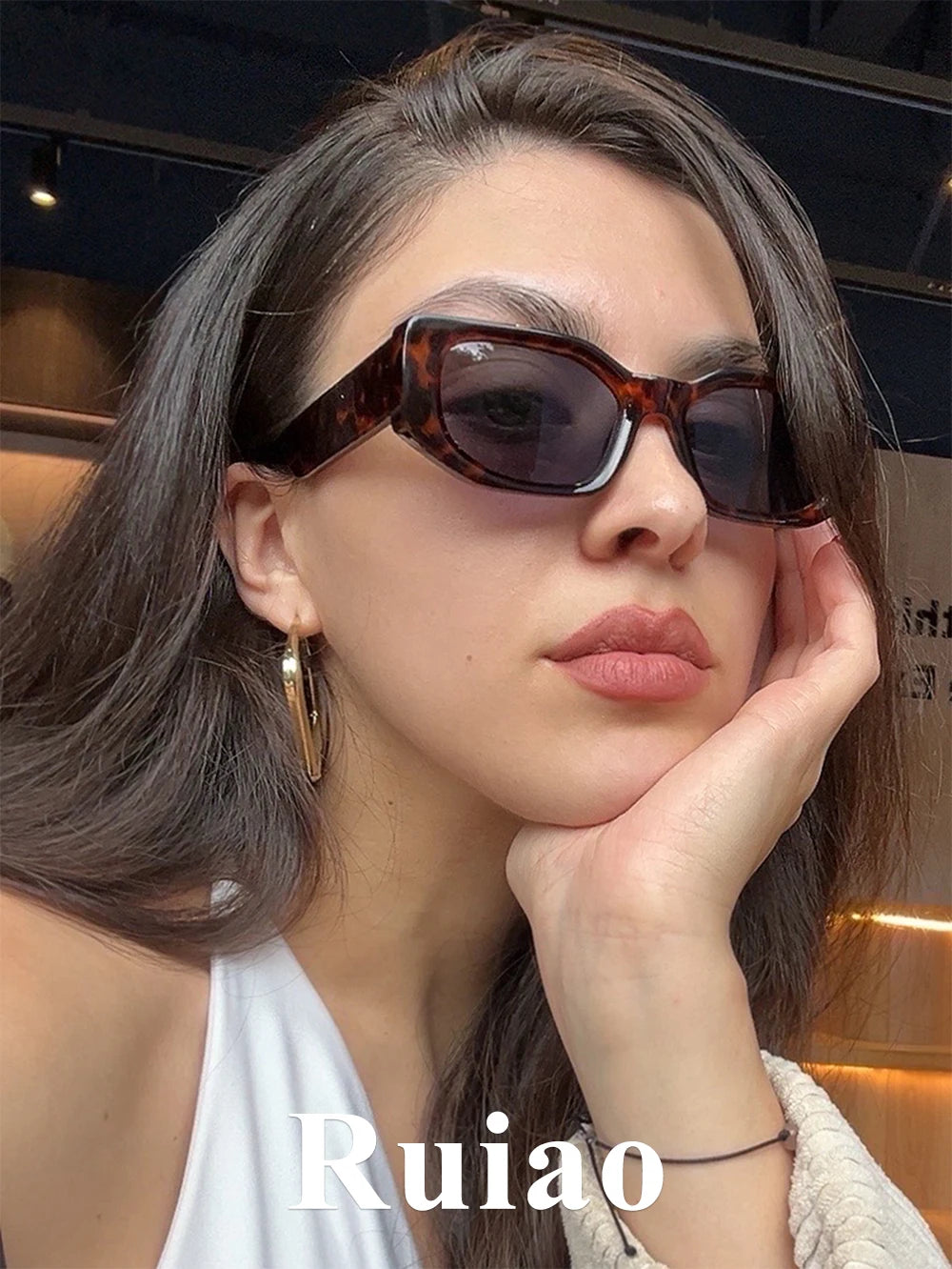 New Black Classic Retro Designer Branded Concave Sunglasses