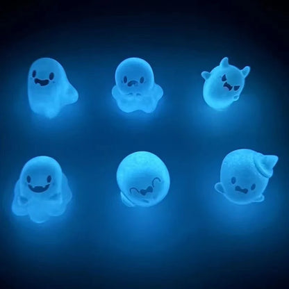 Luminous Halloween Ghost Key Chain Cartoon Jelly Doll