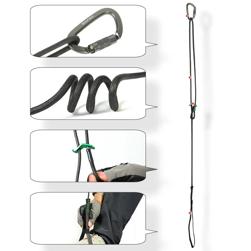 Professional Adjustable Webbing Foot Loop Climbing