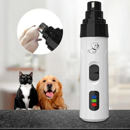 Electric Pet Nail Clippers USB Rechargeable Nail Grinder