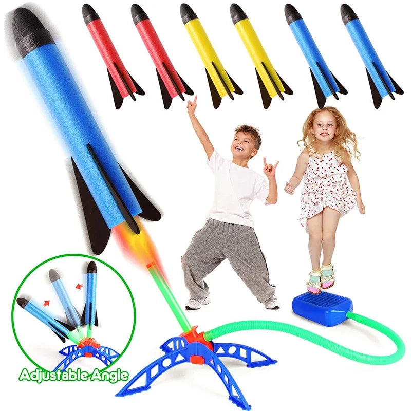 Kids Outdoor Rocket Foot Pump Outdoor Air Pressing Soaring