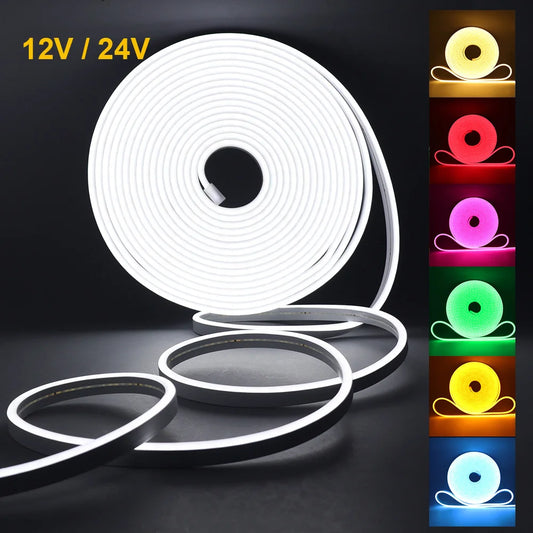 12V 24V LED Neon Strip Light Neon Sign Waterproof Rope Lights