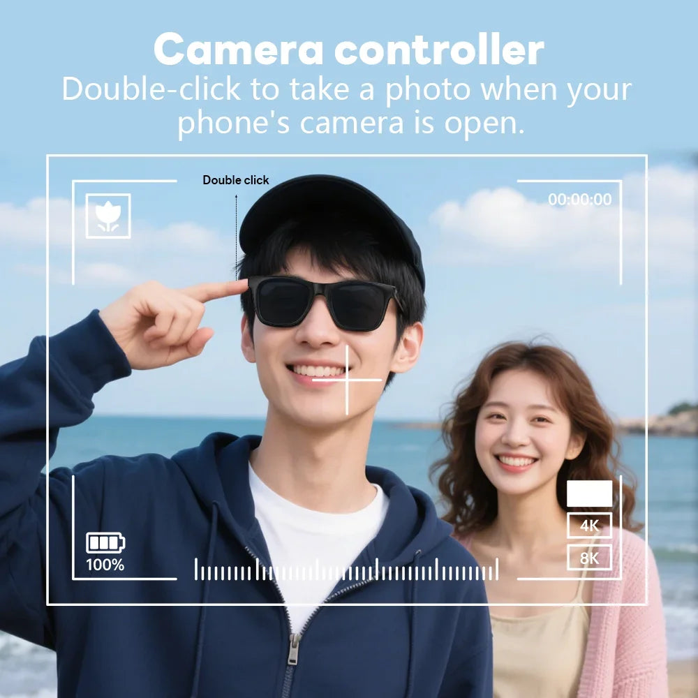 Lenovo AI Smart Wireless Glasses Bluetooth Sunglasses