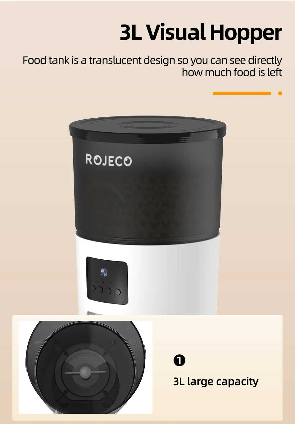 Automatic Cat Feeder With Camera Video Cat Food Dispenser Pet