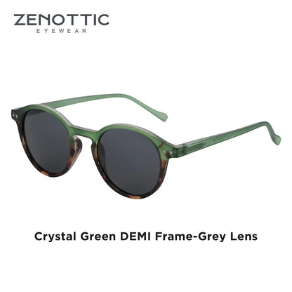Retro Circular Polarized Sunglasses Vintage