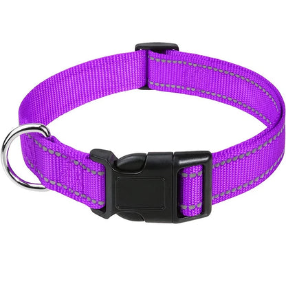 Pet Dog Collar Nylon Reflective Neck Collar