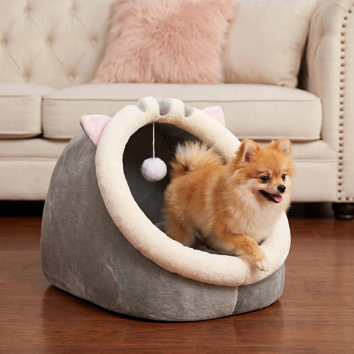 Cute And Soft Cat House Super Cat Bed Warm Deep Sleep Comfort