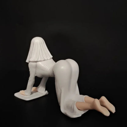New Mysterious Ghost Lady PVC Figure Mini Anime Girl Figurine Ornament for Computer Desk